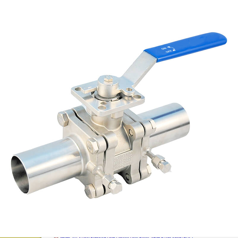 High Pressure Direct Mount High Purity Tri-Clamp 3-Piece Ball Valve
