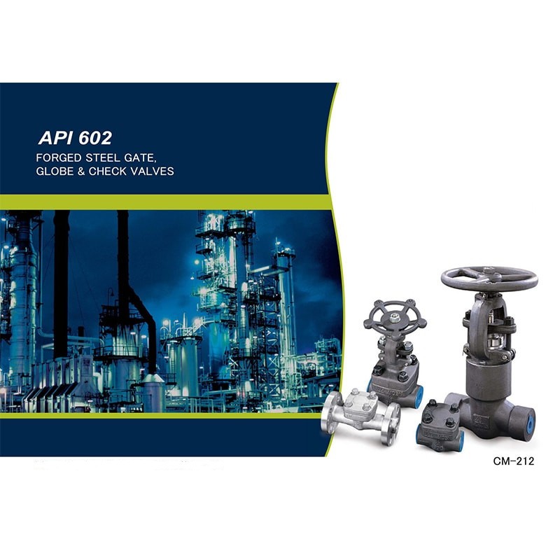 API 602 forged steel gate, globe and check valves