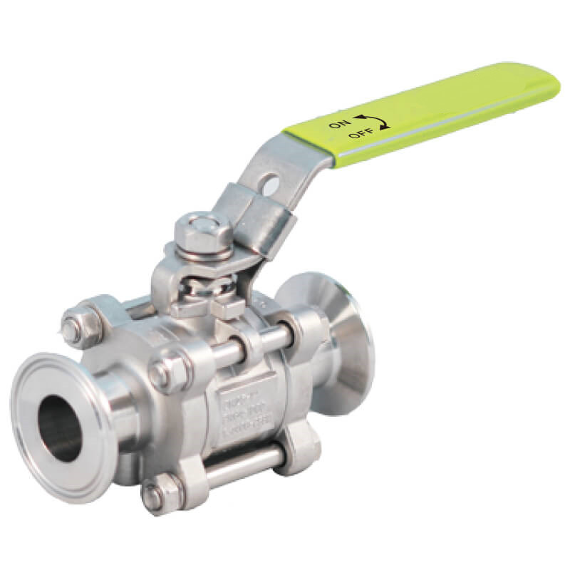 Hastelloy C276 Tri-Clamp 3-Piece Ball Valve